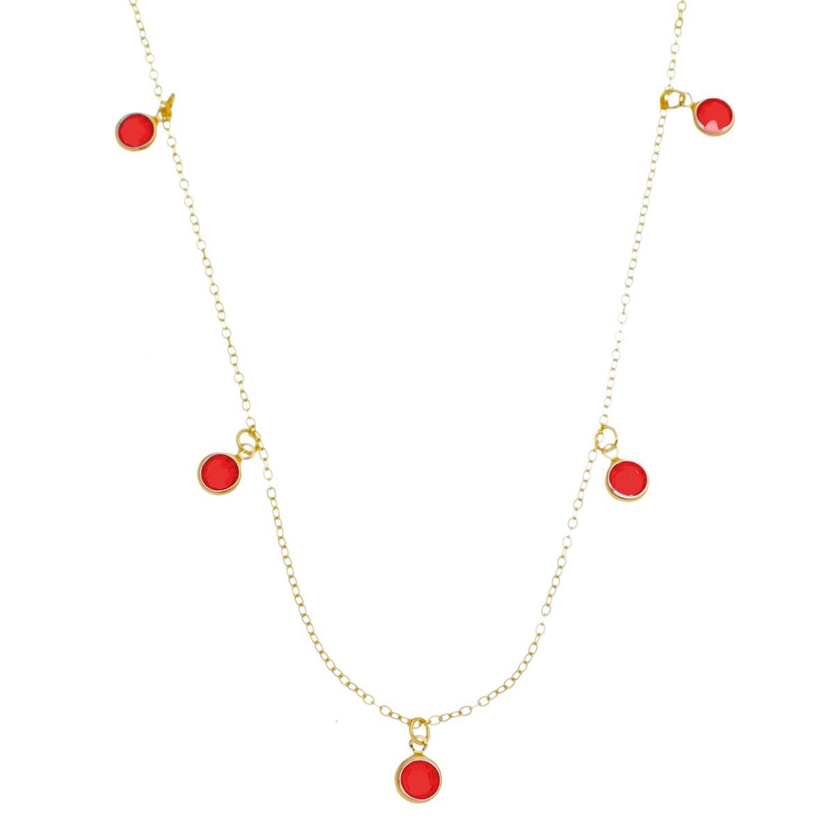 COLAR BANHADO A OURO LONGO ELO CADEADINHO COM PONTO DE LUZ 70CM