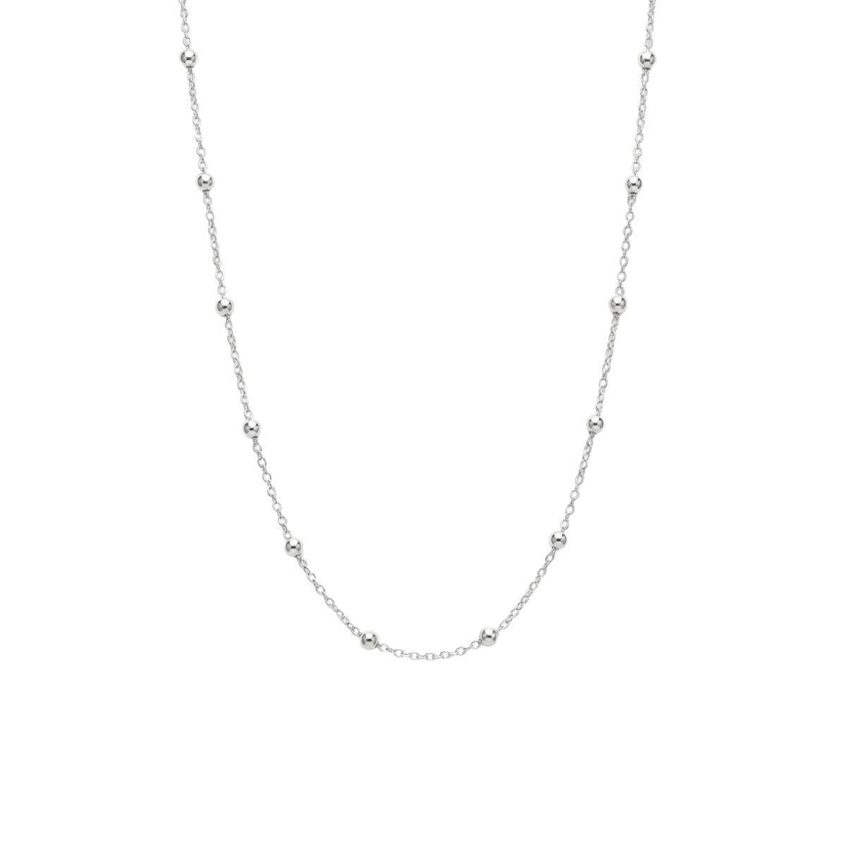Colar de Bolinhas 50cm de Prata 925