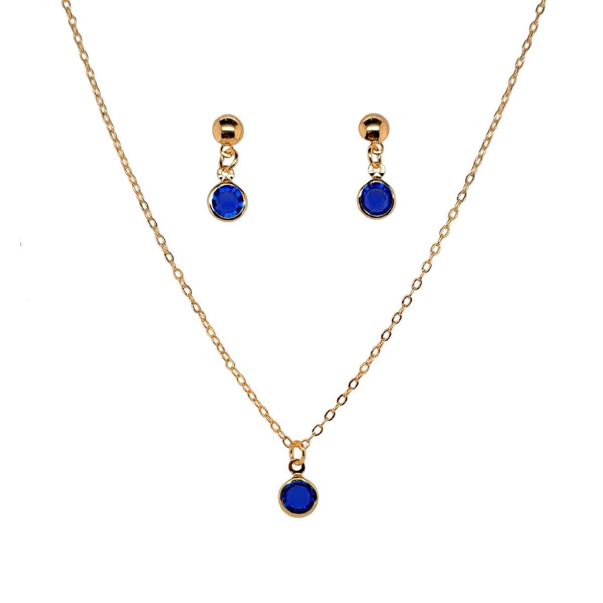 Conjunto Ponto de Luz Folheado a Ouro