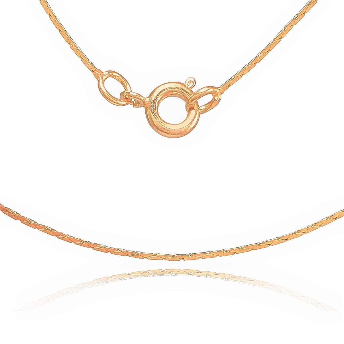 Corrente L-90 60cm Folheado a Ouro