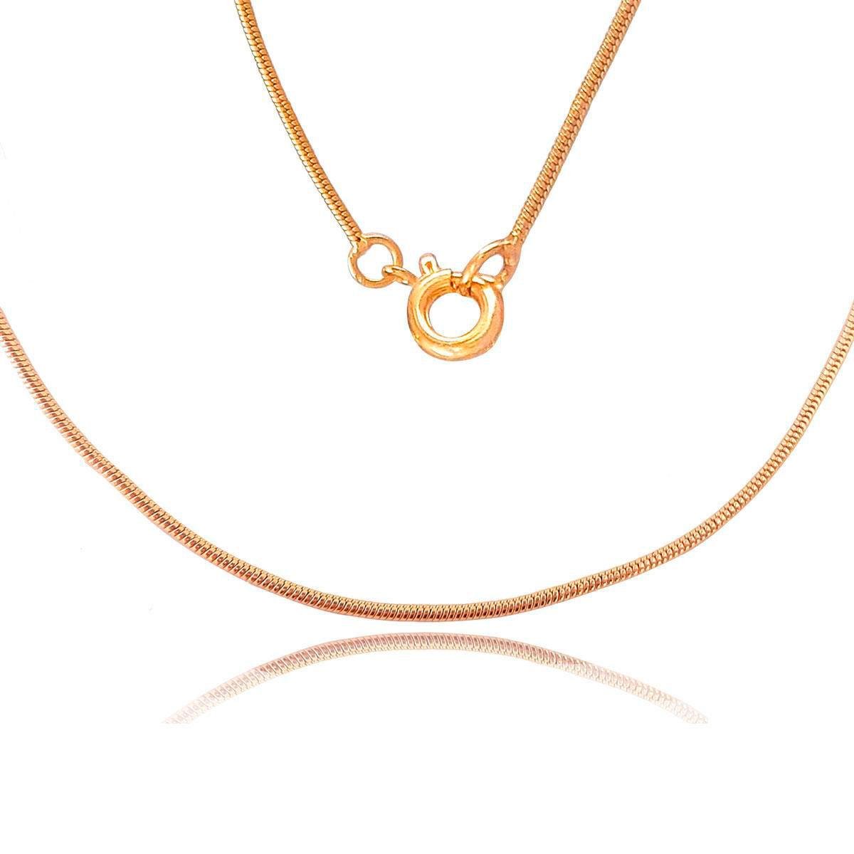 Corrente Rabo de Rato 35cm Folheado a Ouro