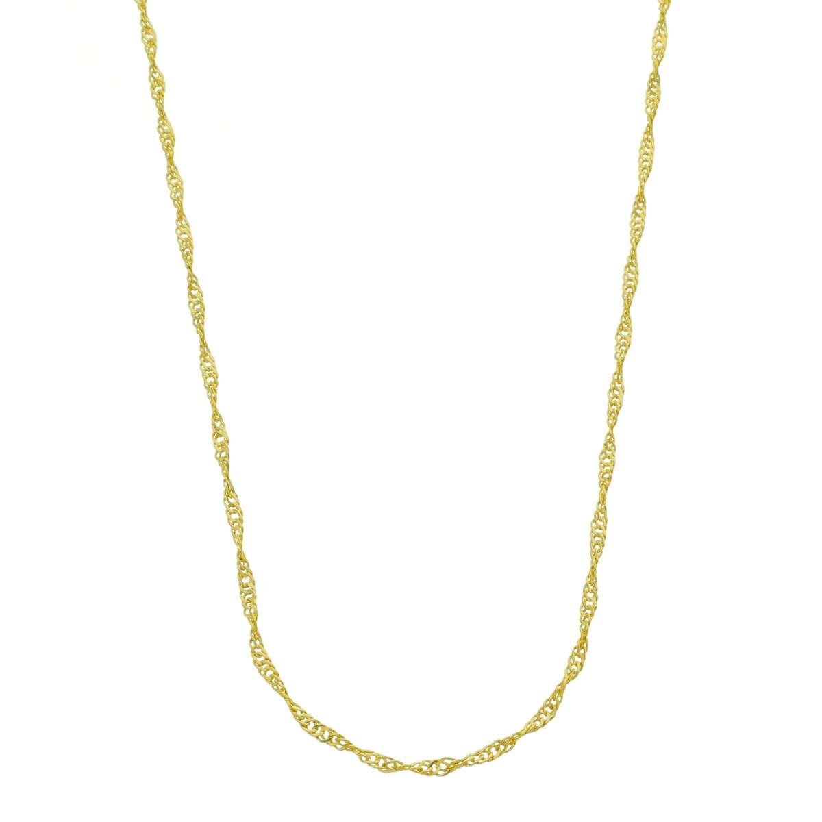 Corrente Singapura Banhado a Ouro
