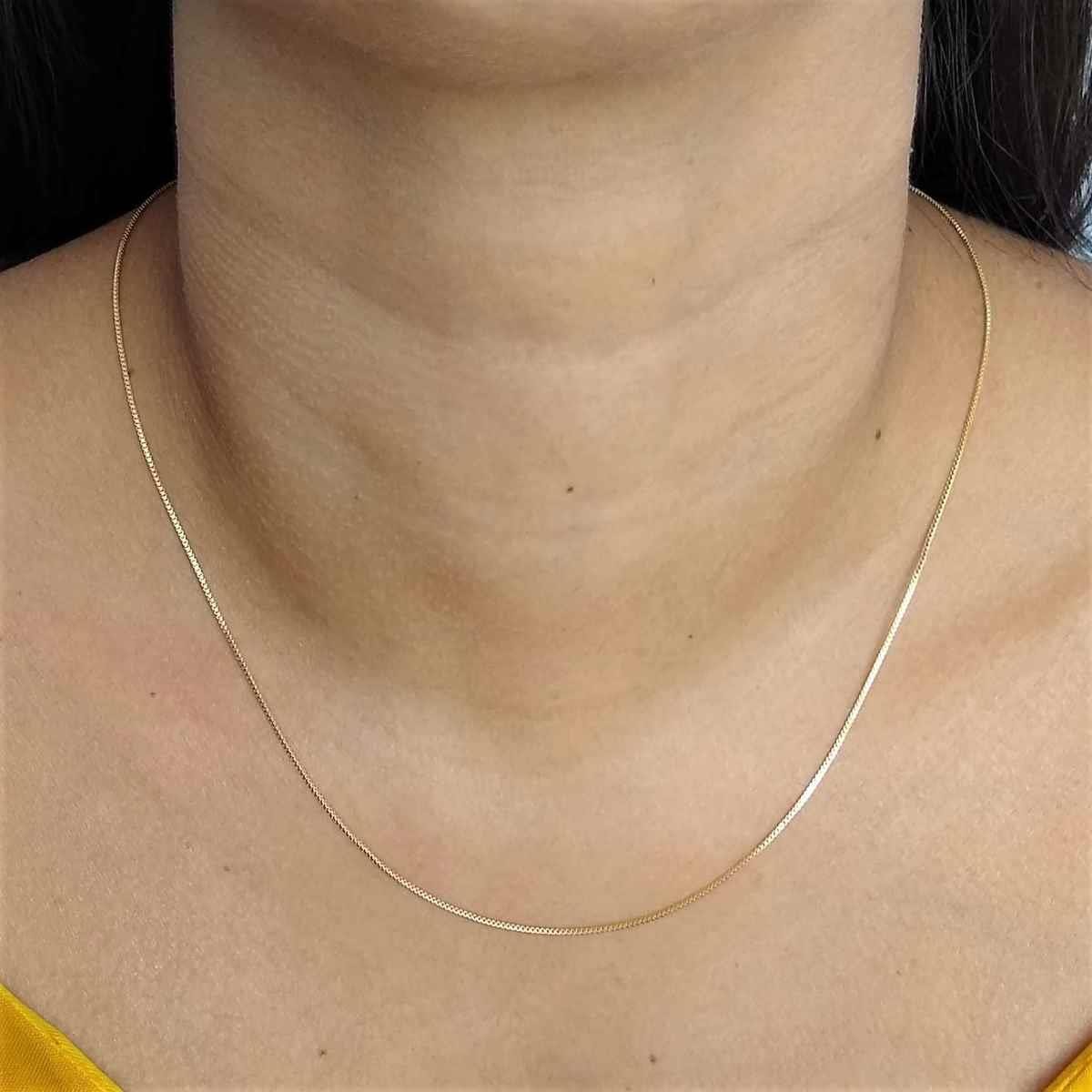 Corrente Veneziana Folheado a Ouro