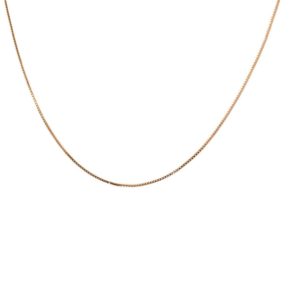 Corrente Veneziana Diamantada 70cm Folheado a Ouro