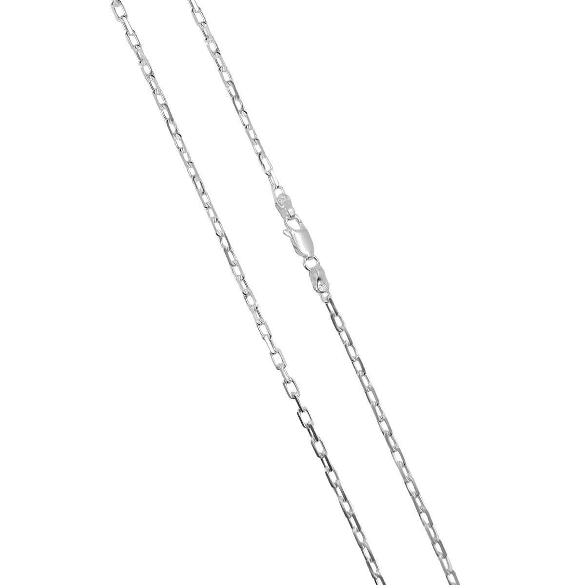 Corrente de Prata Cartier Diamantado 2,5mm 60cm