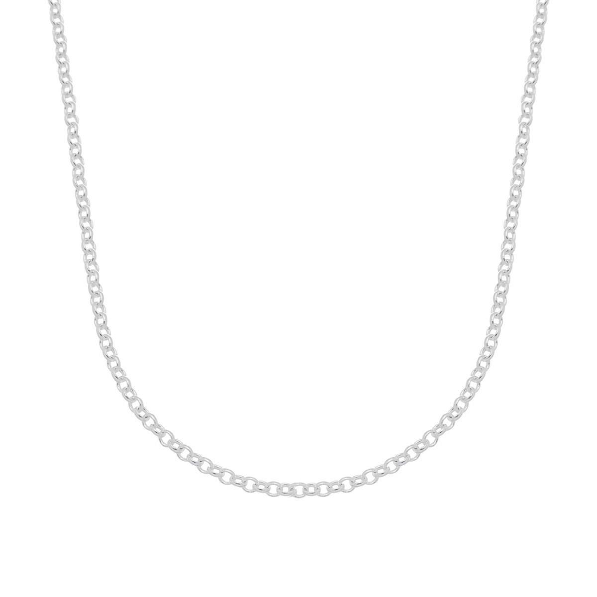 Corrente De Prata Elo Português 45 cm 2,5mm