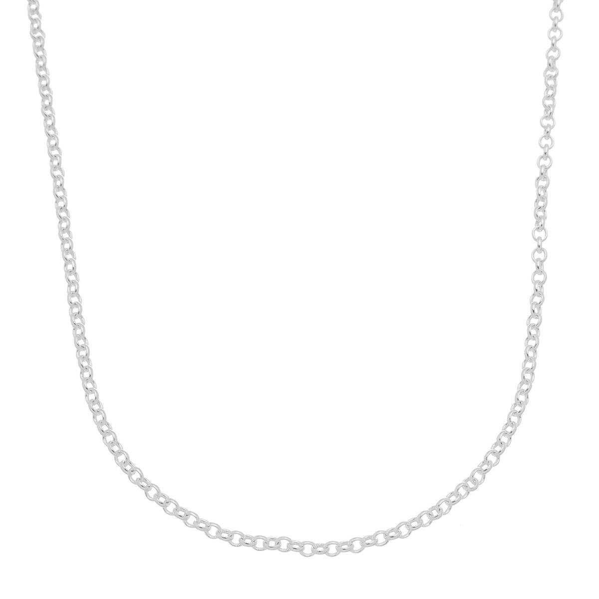 Corrente De Prata Elo Português 50 cm 2,5mm