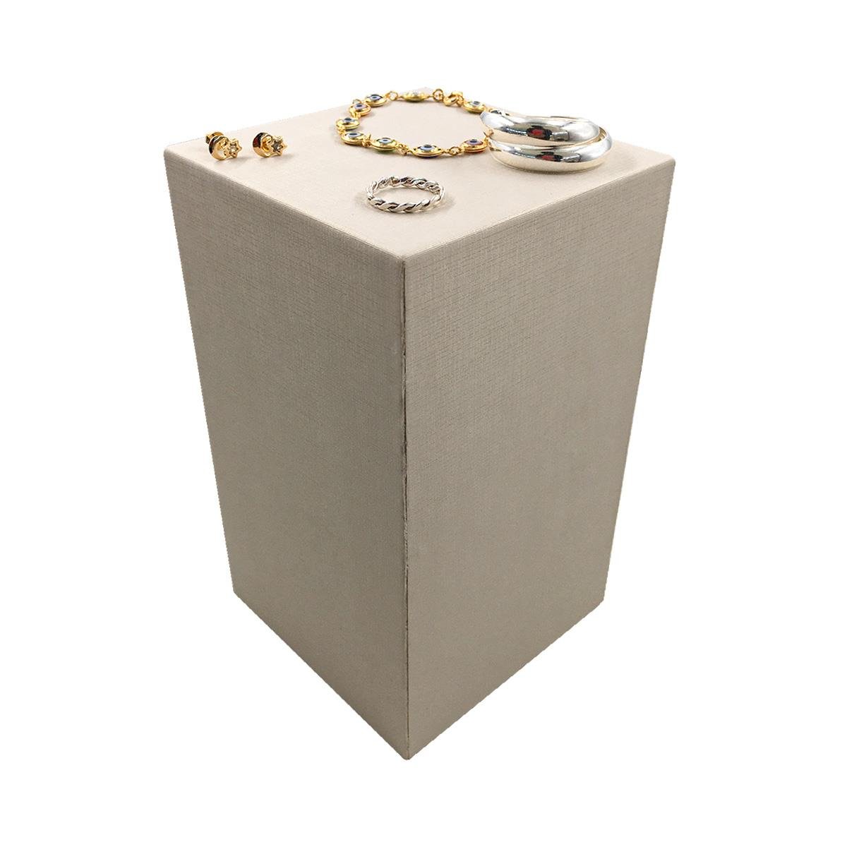 Expositor Para Vitrine Cubo 6 MDF em Corino