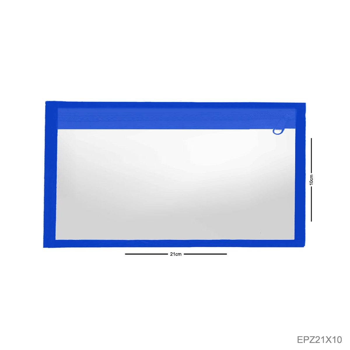 Envelope Plástico Com Zíper 21x10 Horizontal