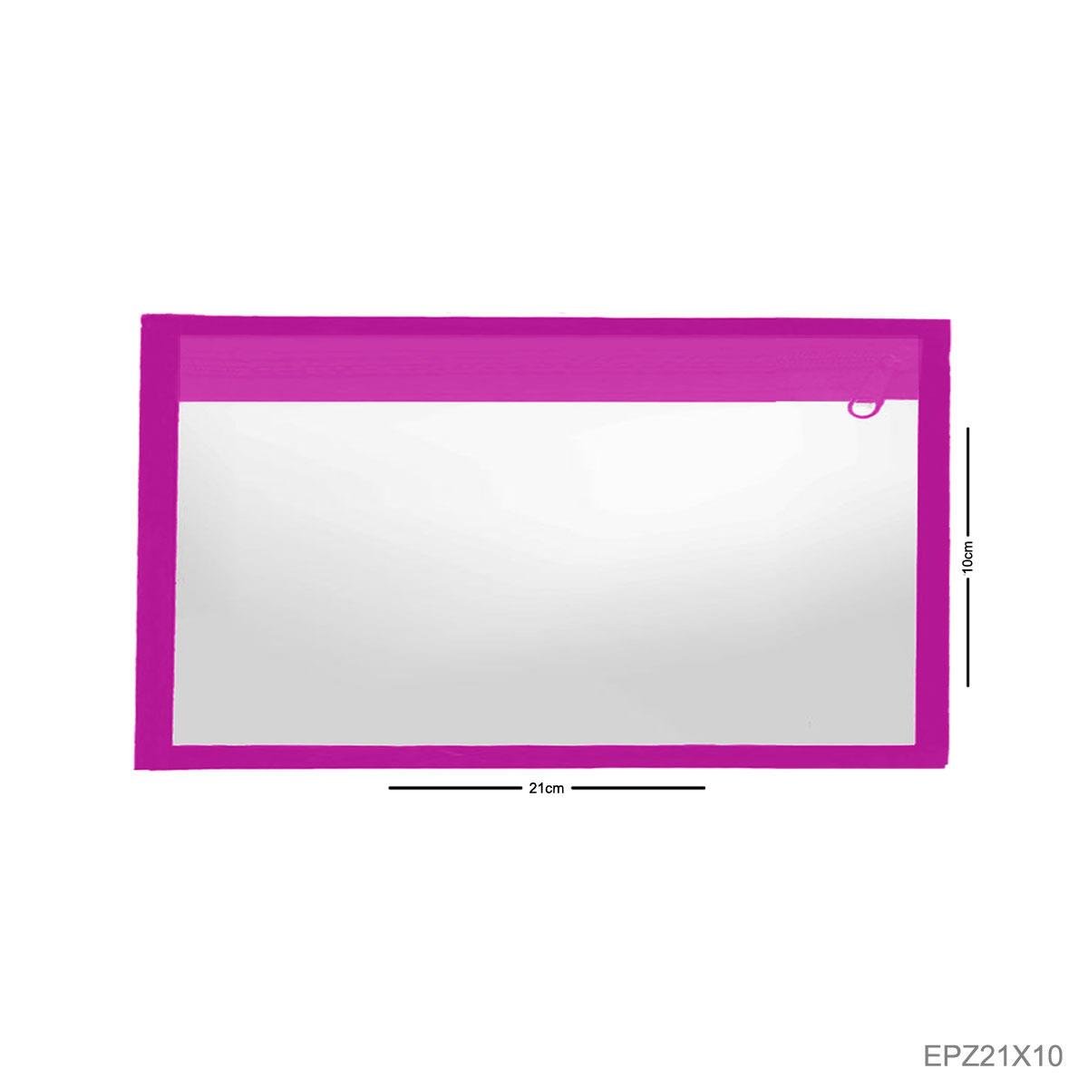 Envelope Plástico Com Zíper 21x10 Horizontal - Sob Encomenda