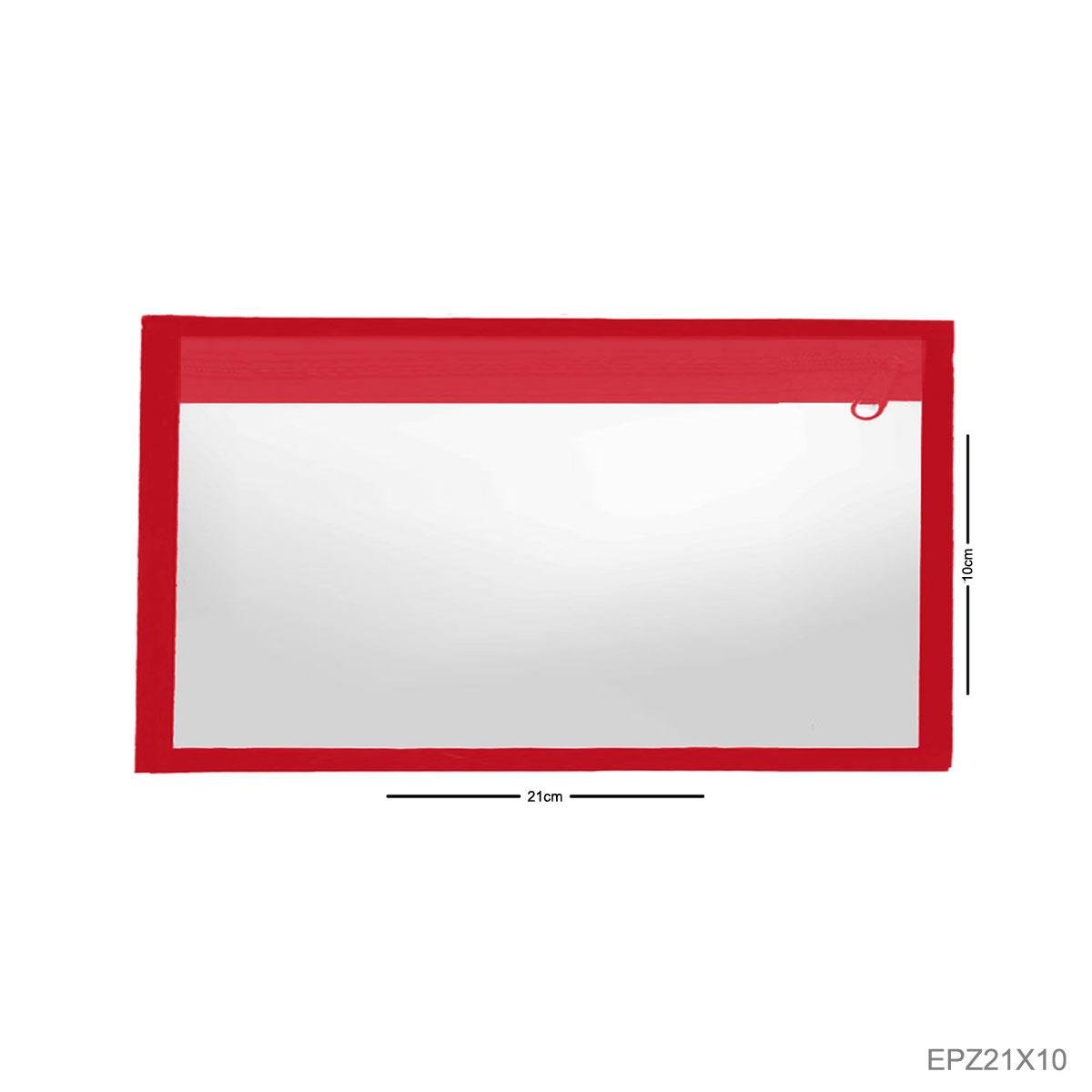 Envelope Plástico Com Zíper 21x10 Horizontal - Sob Encomenda
