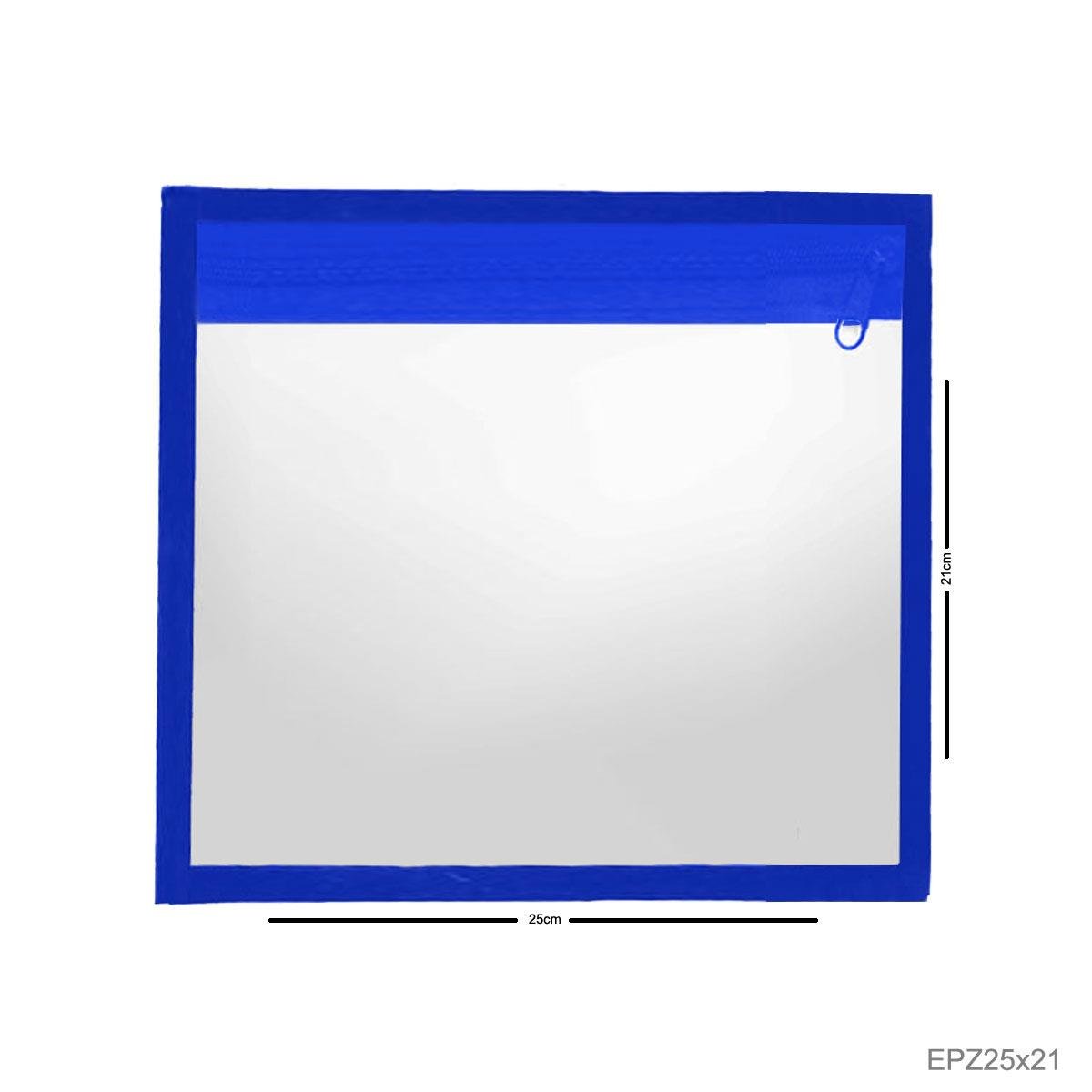 Envelope Plástico Vertical com Zíper 25x21