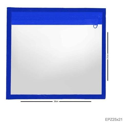 Envelope Plástico Vertical com Zíper 25x21