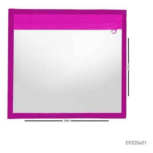 Envelope Plástico Vertical com Zíper 25x21