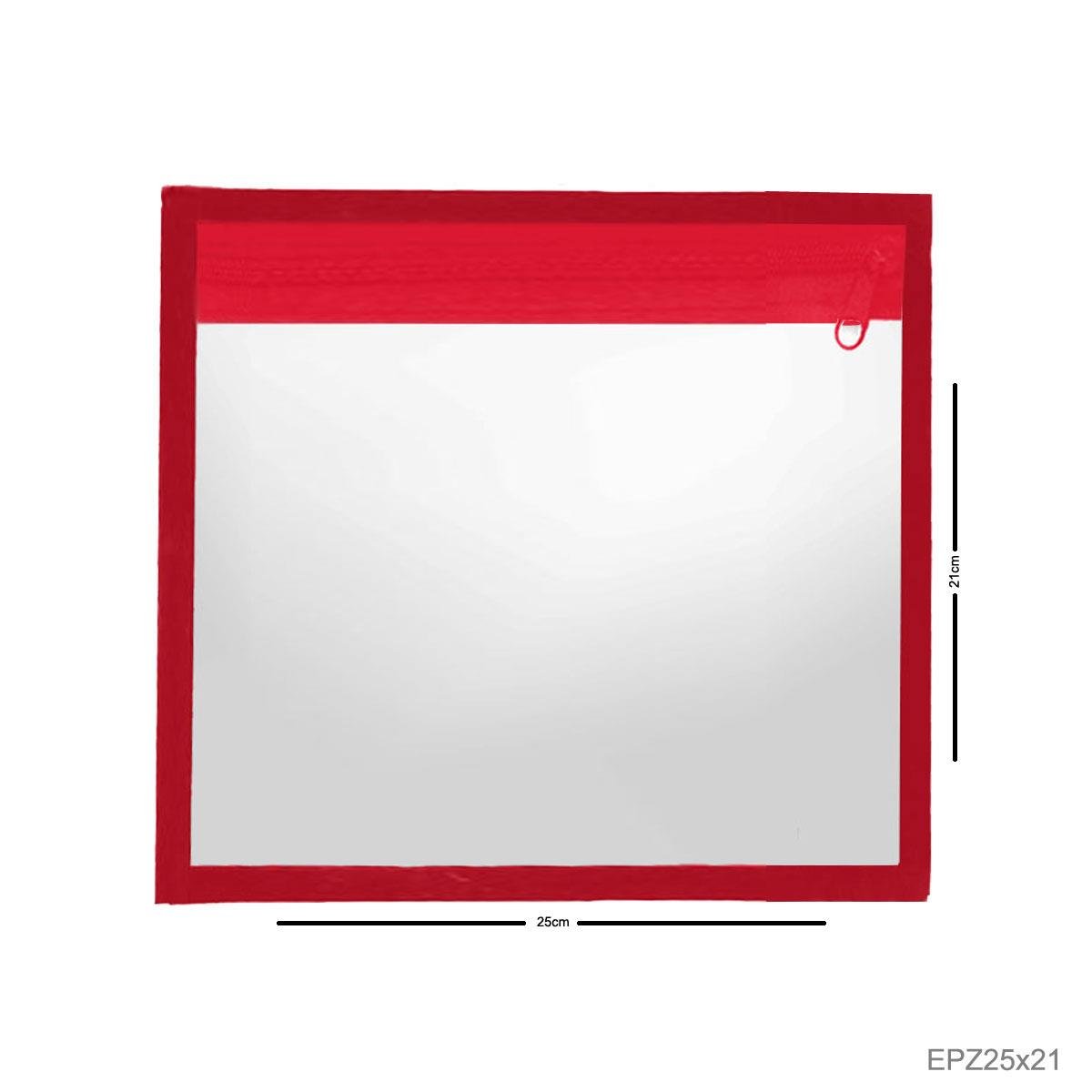 Envelope Plástico Vertical com Zíper 25x21