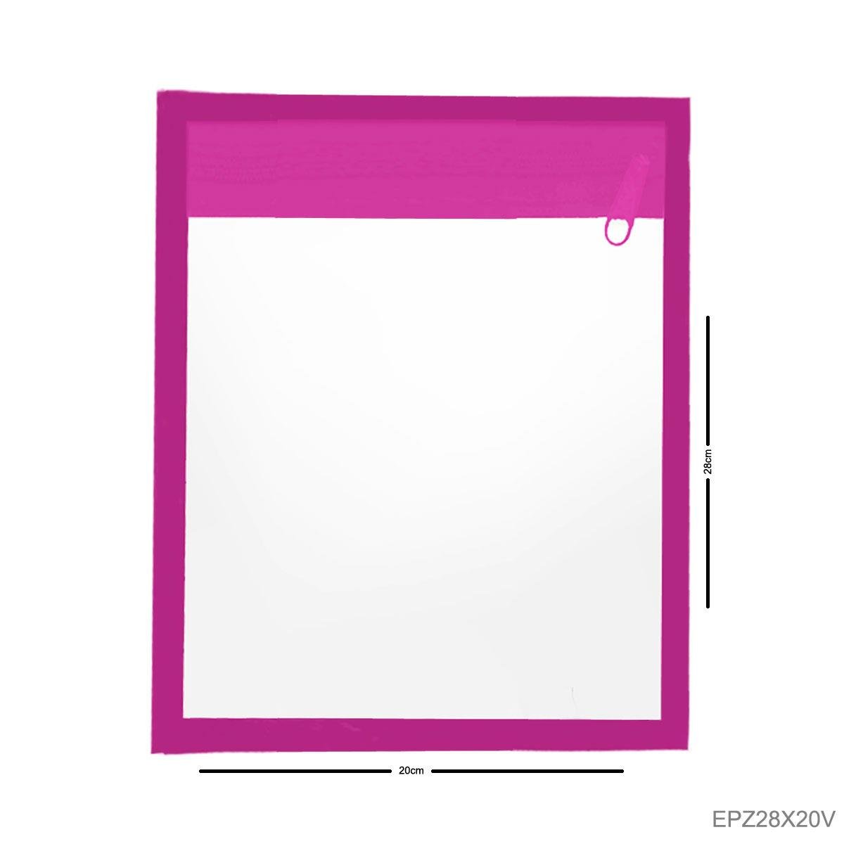 Envelope Plástico Com Zíper 28x20 Vertical - Sob Encomenda