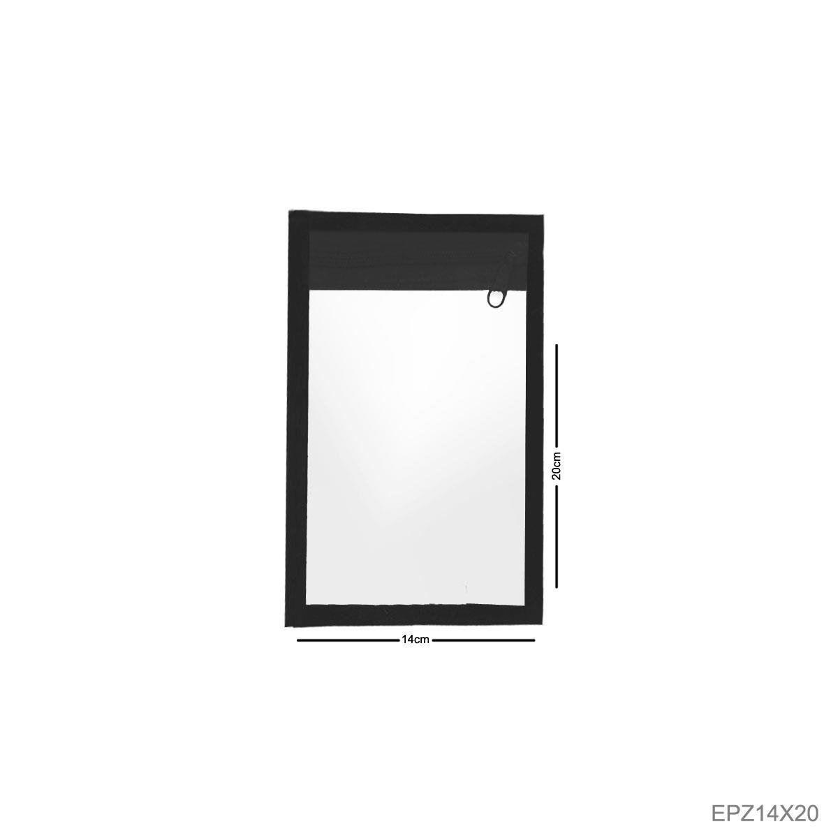 Envelope Plastico com Ziper Vertical 14x20