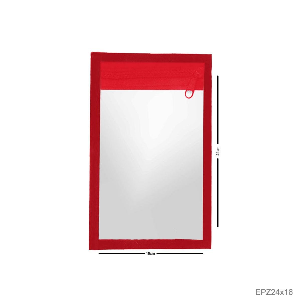 Envelope Plástico Com Zíper 24x16 Vertical