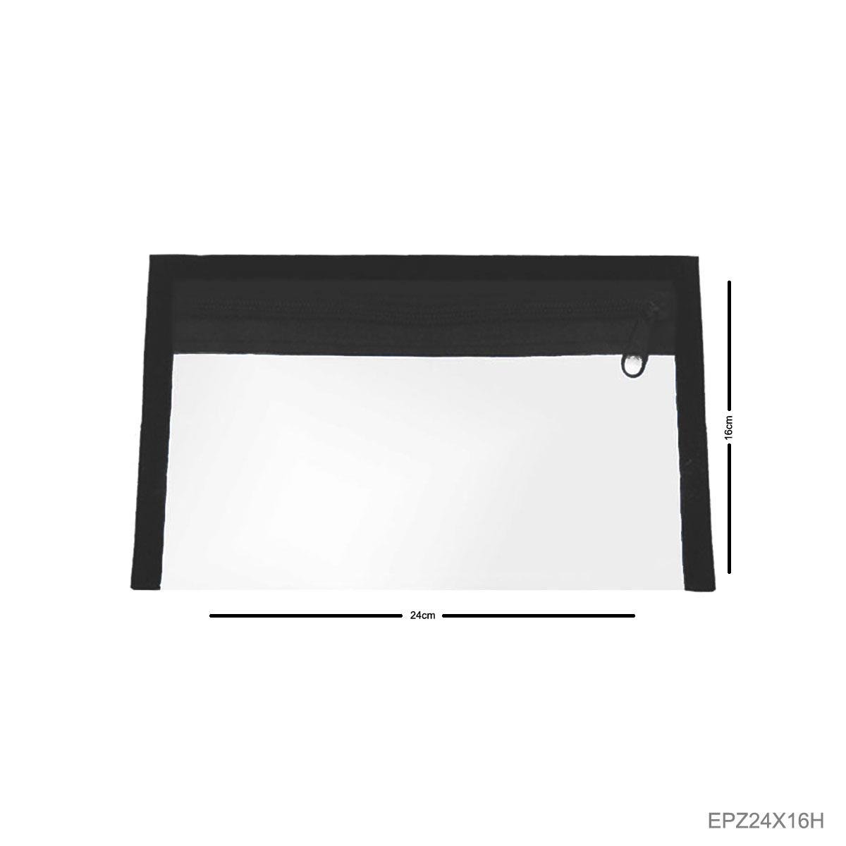 Envelope Plástico Horizontal com Zíper 24x16 - Sob Encomenda