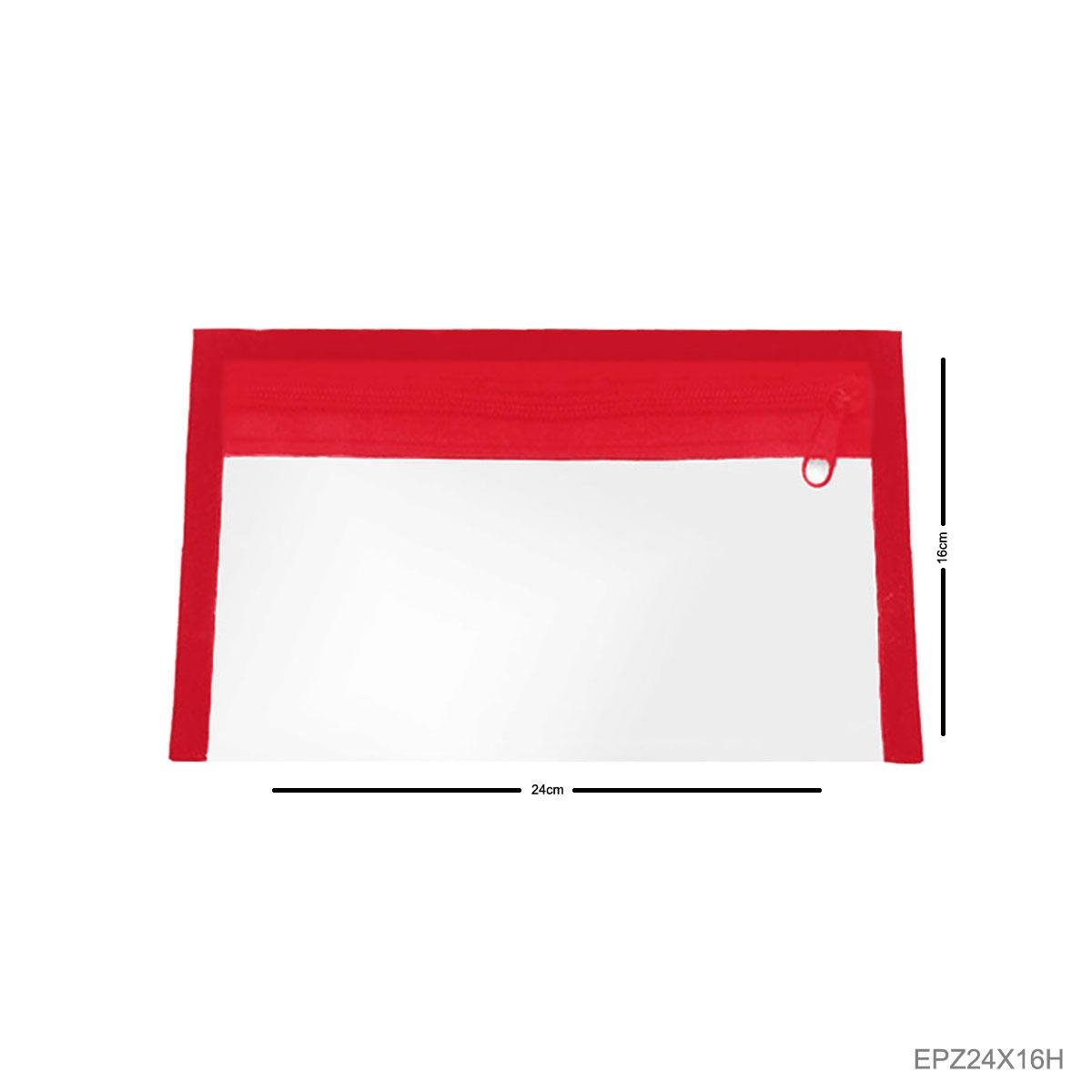 Envelope Plástico Horizontal com Zíper 24x16 - Sob Encomenda