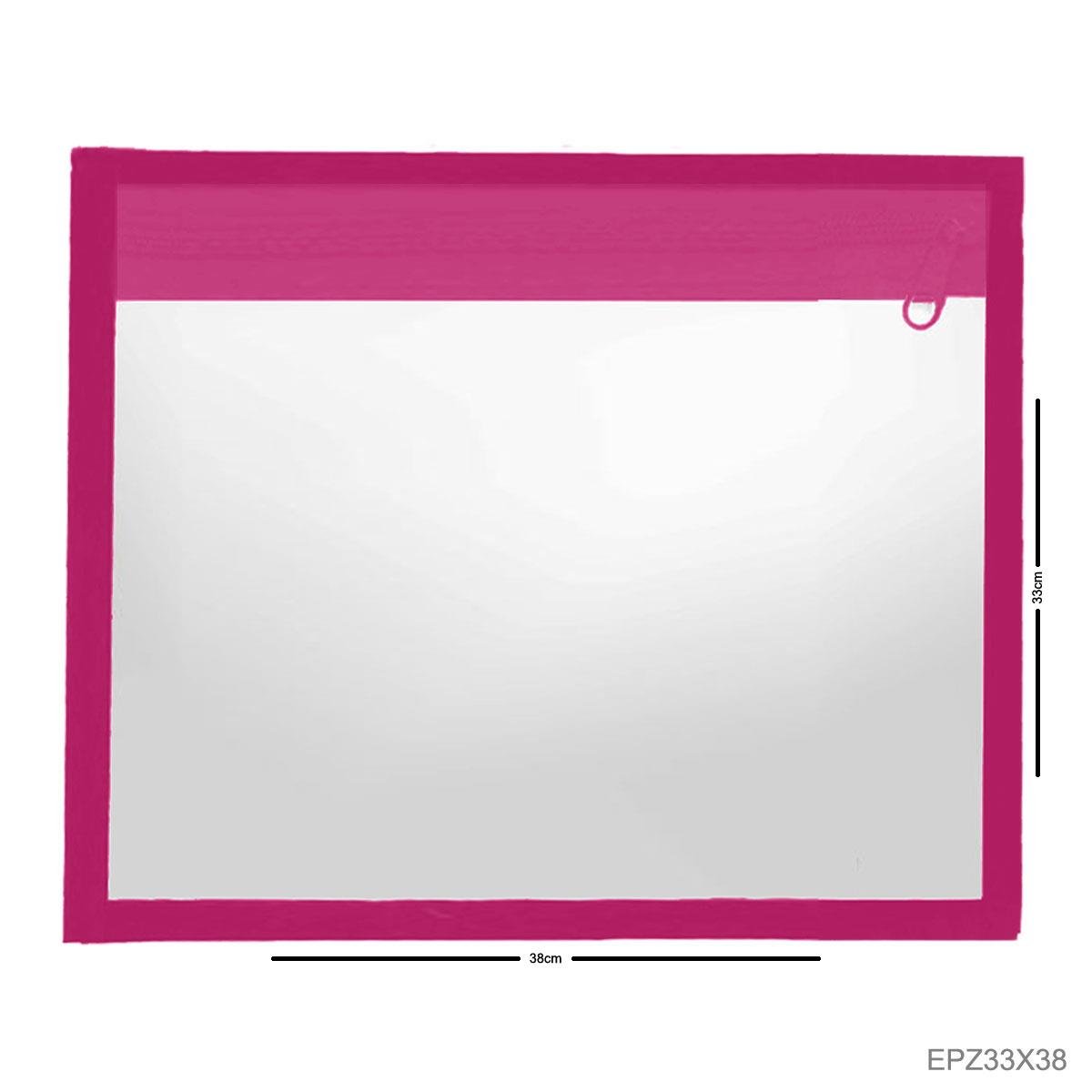 Envelope Plástico Horizontal com Zíper 33x38 - Sob Encomenda