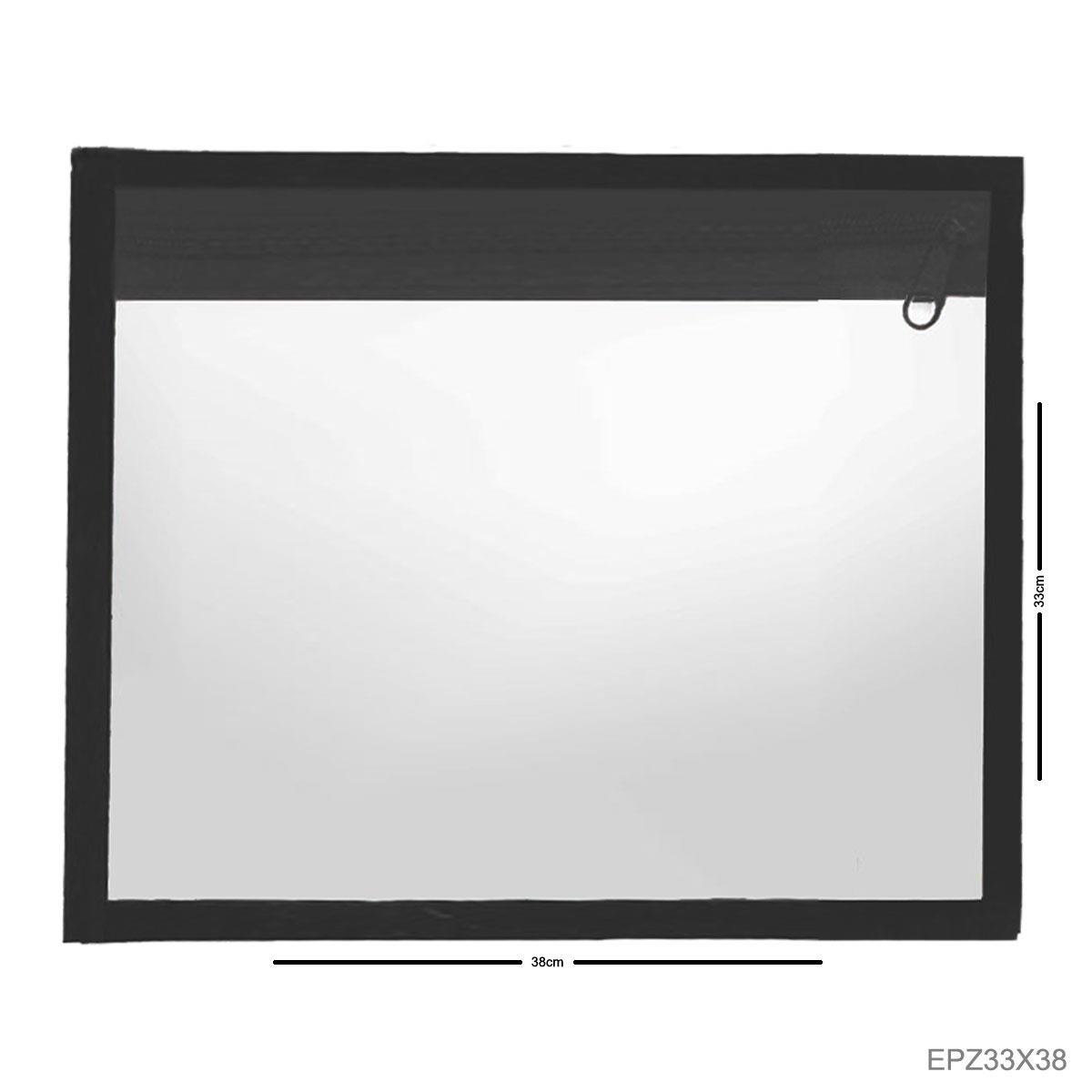 Envelope Plástico Horizontal com Zíper 33x38 - Sob Encomenda
