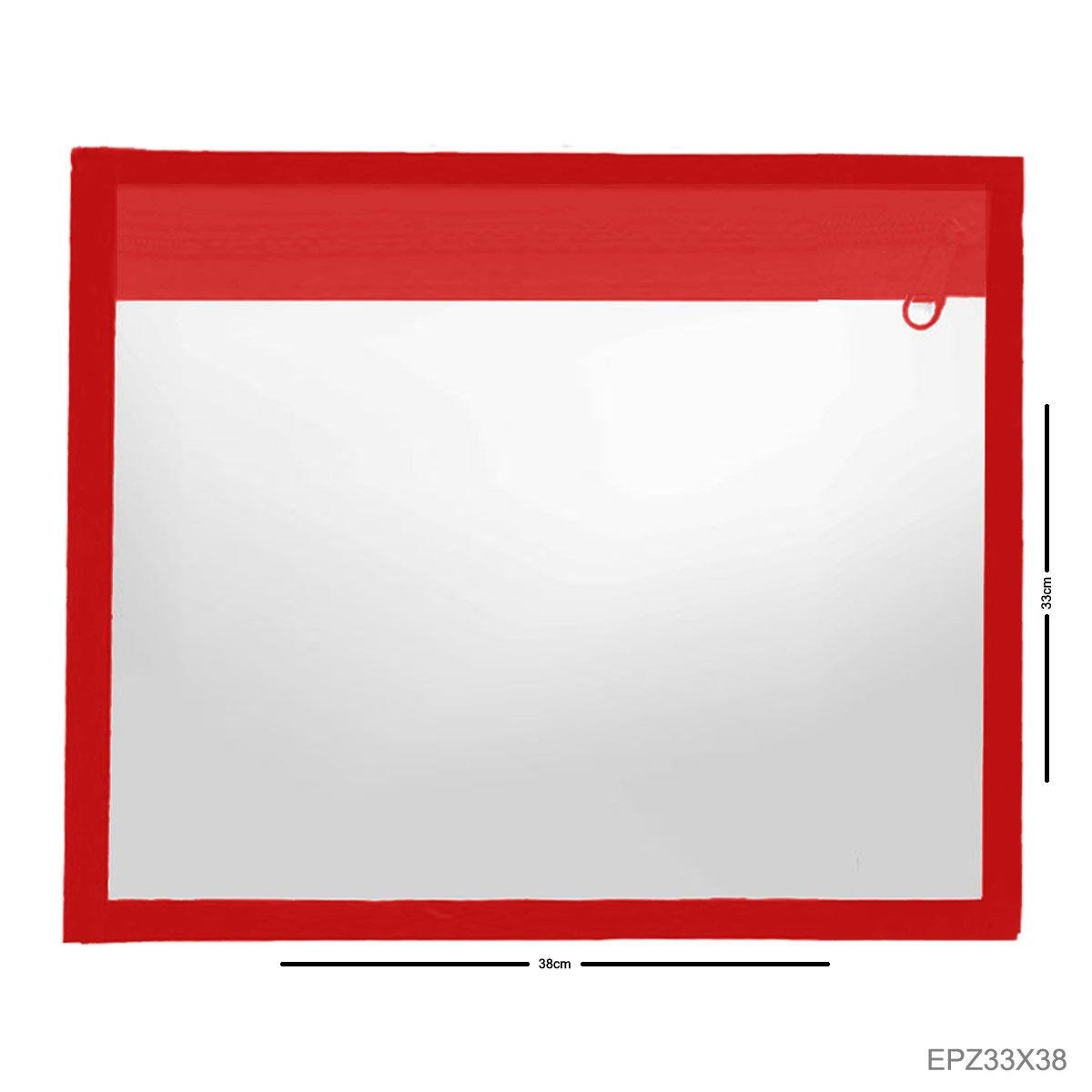 Envelope Plástico Horizontal com Zíper 33x38 - Sob Encomenda