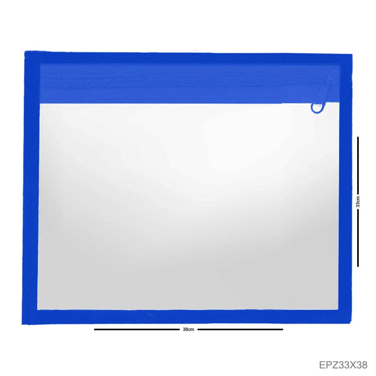 Envelope Plástico Horizontal com Zíper 33x38 - Sob Encomenda