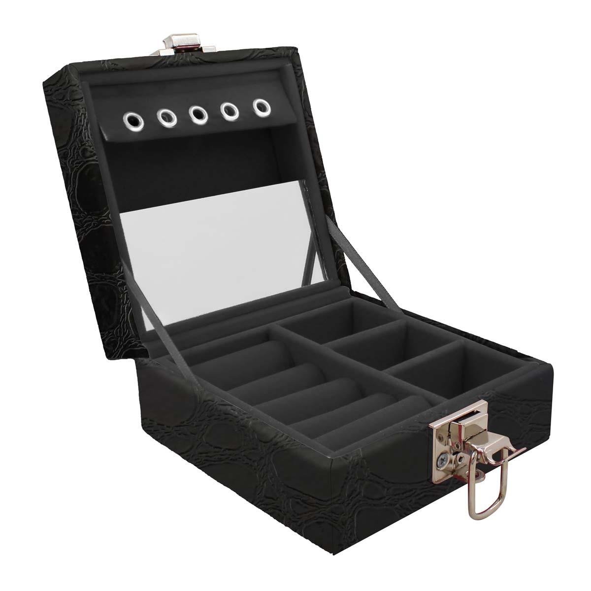 Estojo Maleta Porta Jóias Para Viagem Mini Athenas