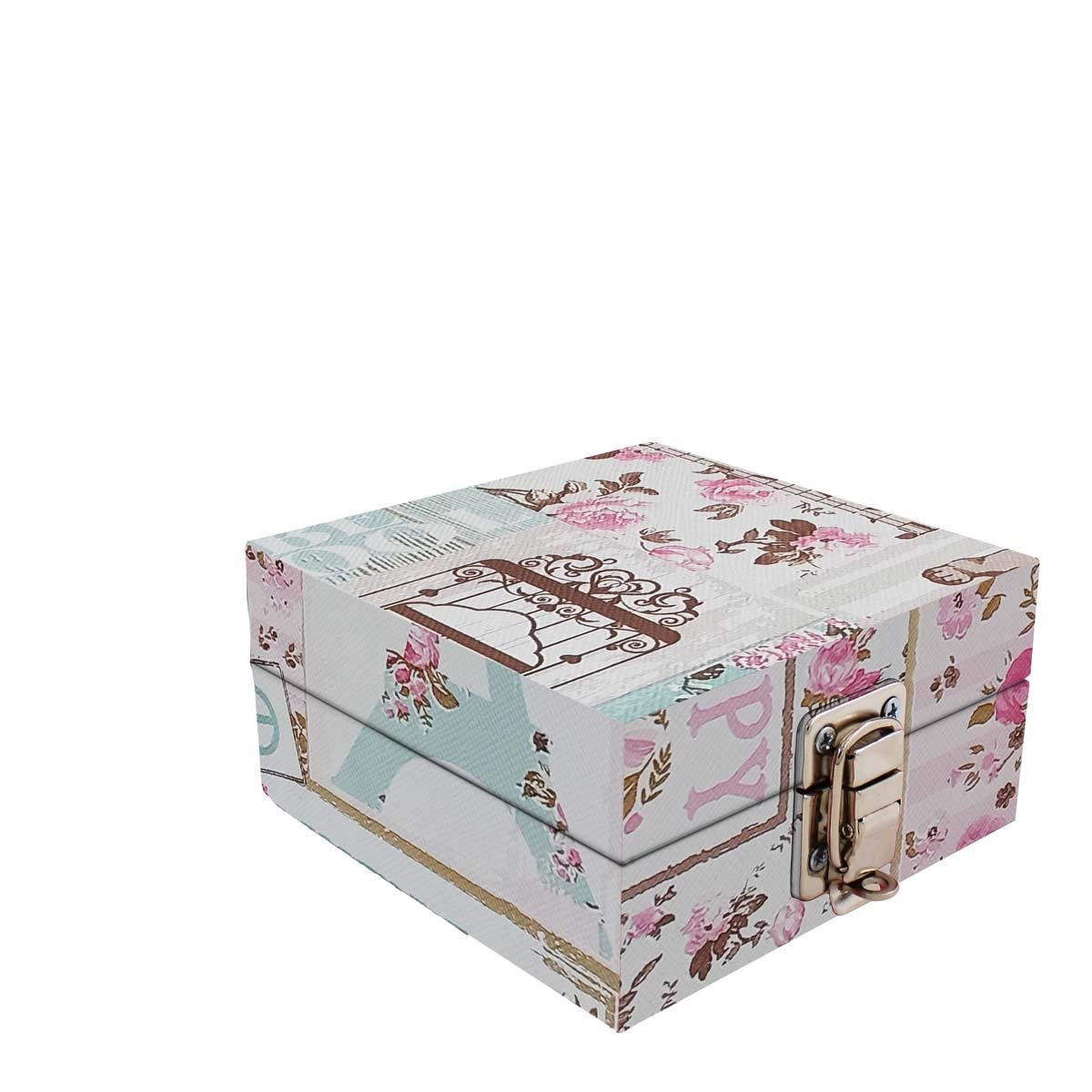 Estojo Maleta Porta Jóias Para Viagem Happy Day