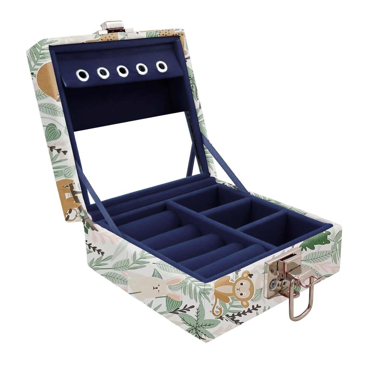 Estojo Maleta Porta Jóias Para Viagem Mini Jingle