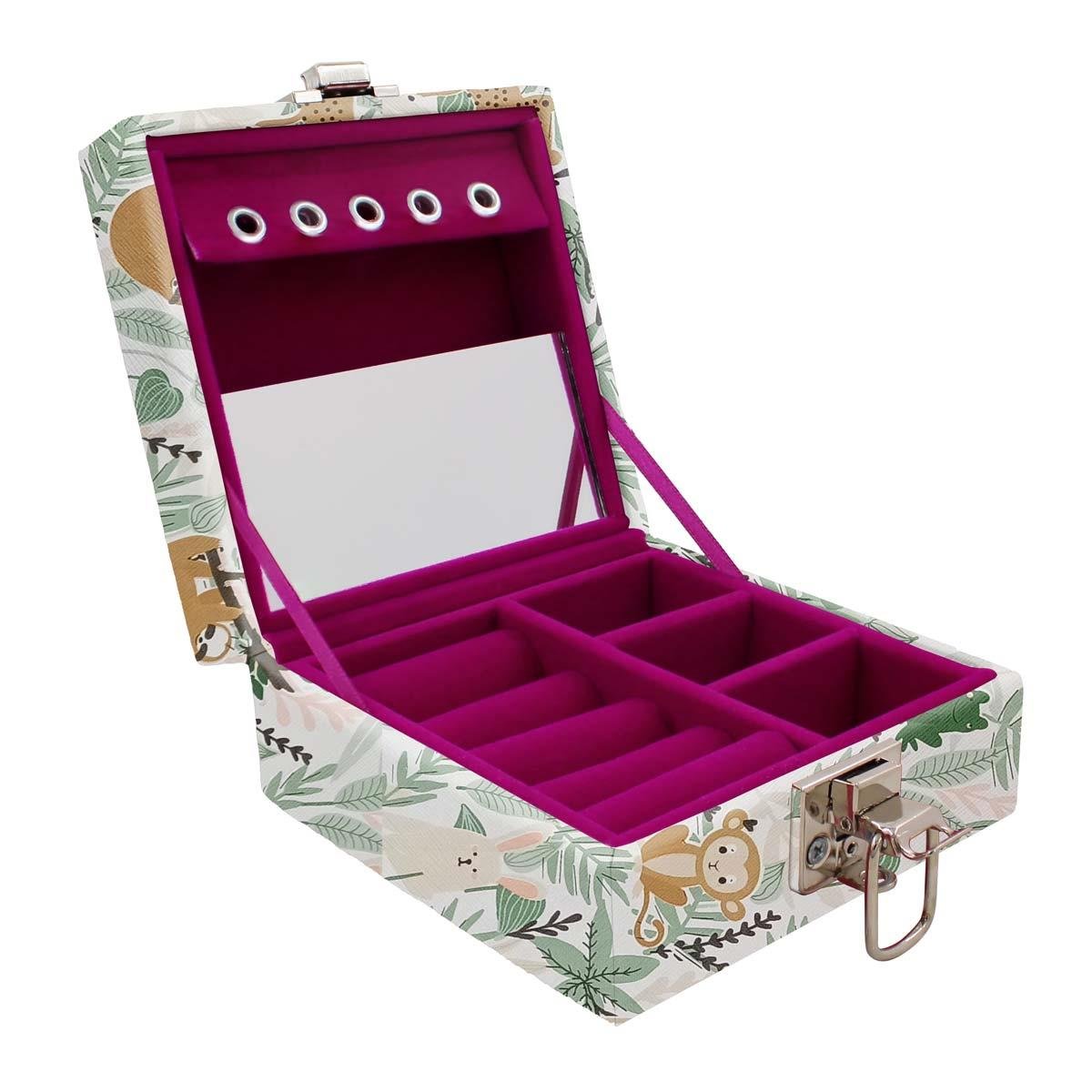 Estojo Maleta Porta Jóias Para Viagem Mini Jingle