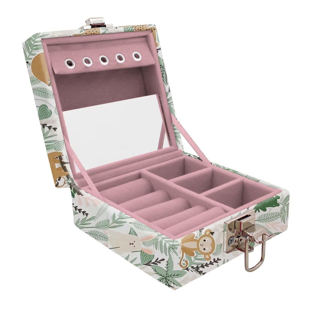 Estojo Maleta Porta Jóias Para Viagem Mini Jingle