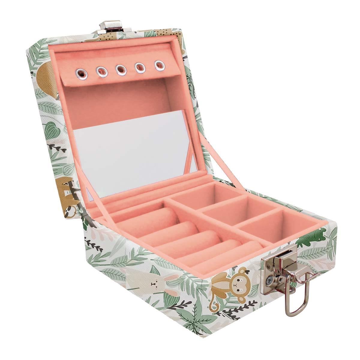 Estojo Maleta Porta Jóias Para Viagem Mini Jingle