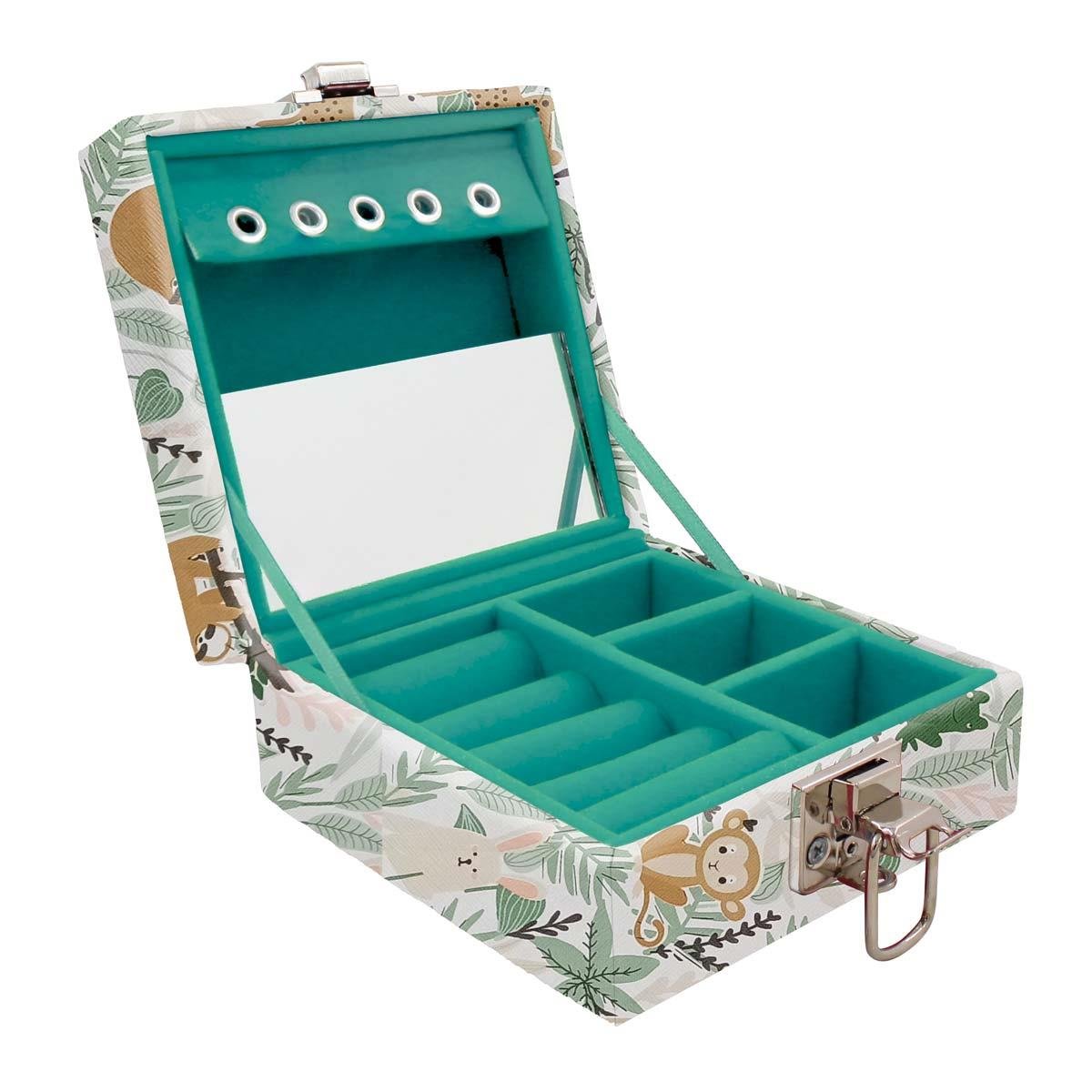 Estojo Maleta Porta Jóias Para Viagem Mini Jingle