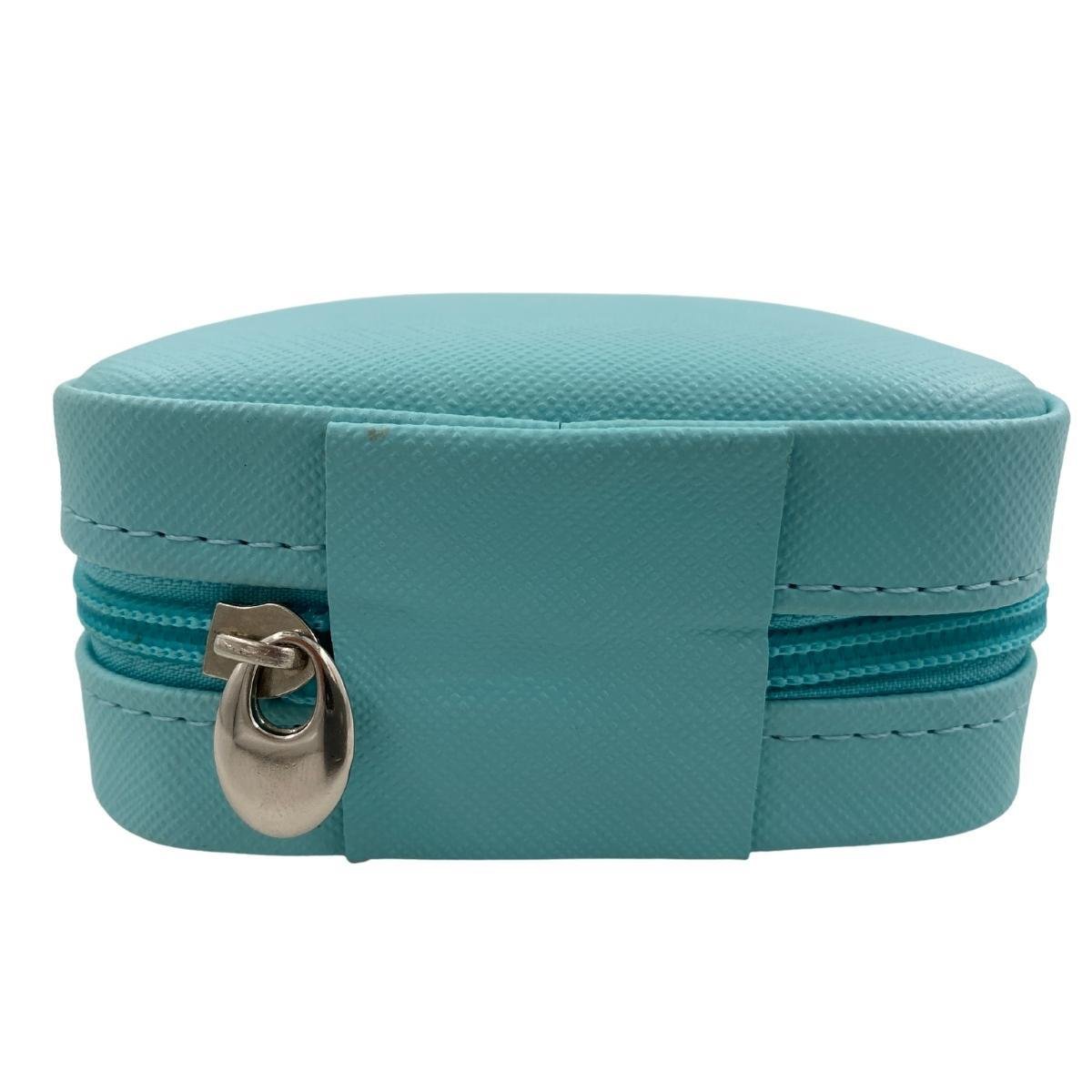 Mini Estojo Porta Jóias Para Viagem Prada Tiffany com Ziper