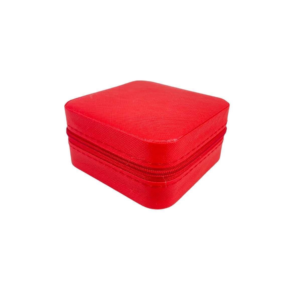 Mini Estojo Porta Jóias Para Viagem Prada com Ziper