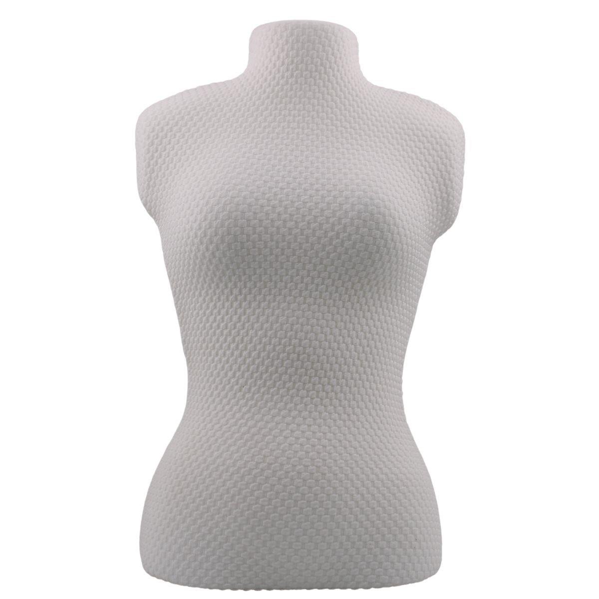 Expositor Busto de Isopor Tecido Jacquard