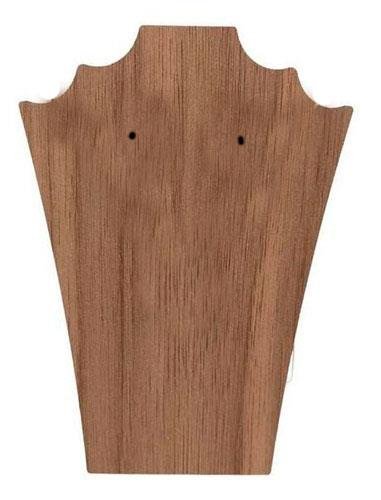 Expositor Mini para Brinco e Colar em MDF 13x9x7,5cm - Nogal