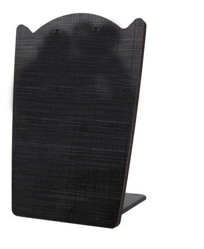 Expositor Médio para Colar e Brinco Em MDF Preto Silk.