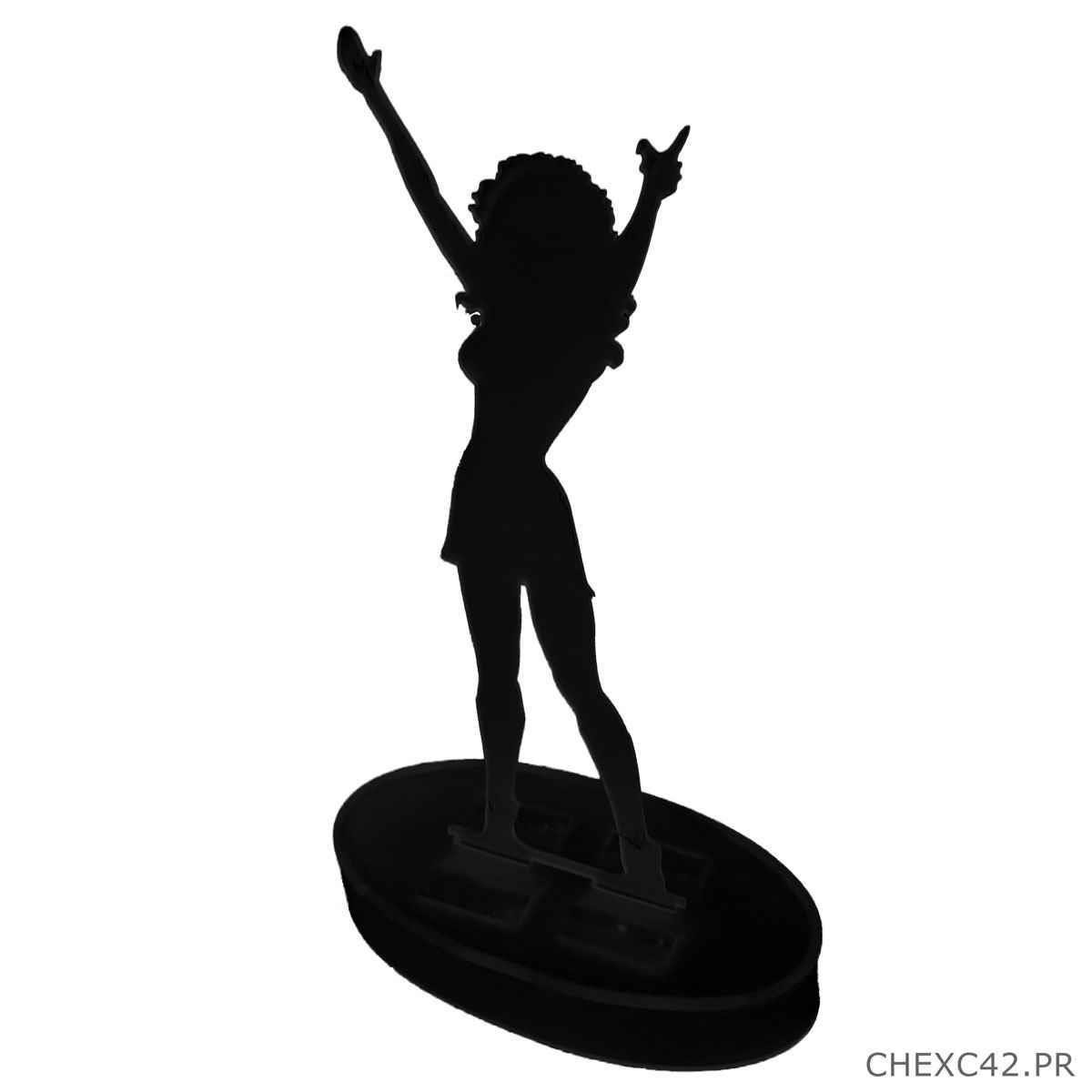 Expositor em Acrílico Formato Mulher para Corrente