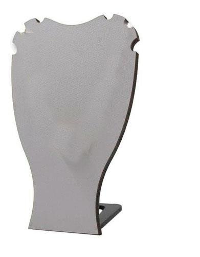 Expositor Pequeno Busto para Conjuntos Em MDF Cinza.