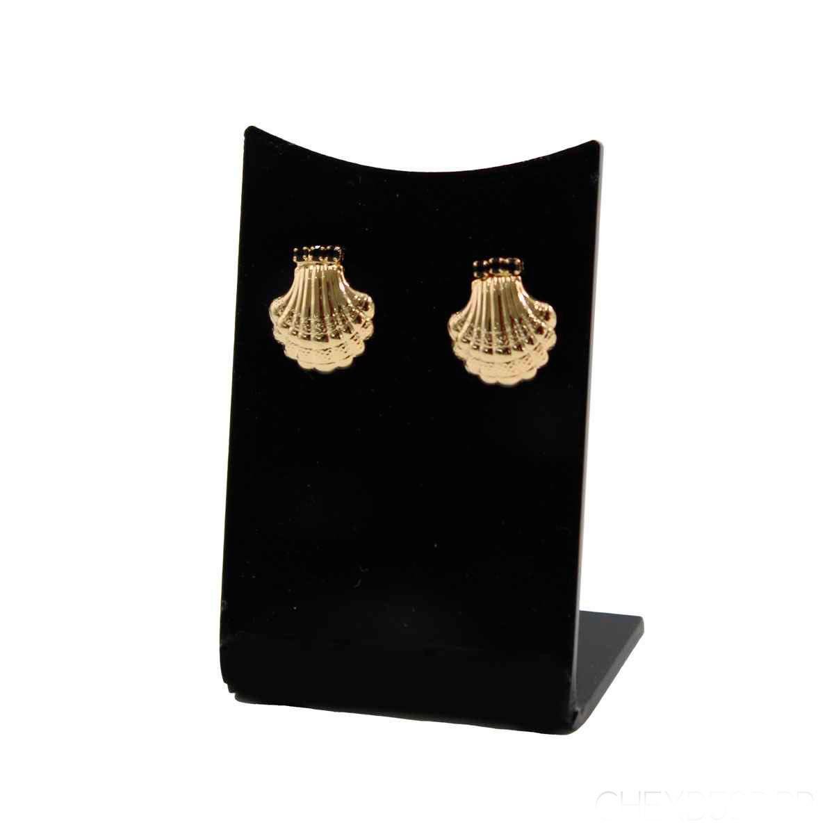 Expositor Pequeno Retangular de Acrílico Para Brincos 6X4X2,5