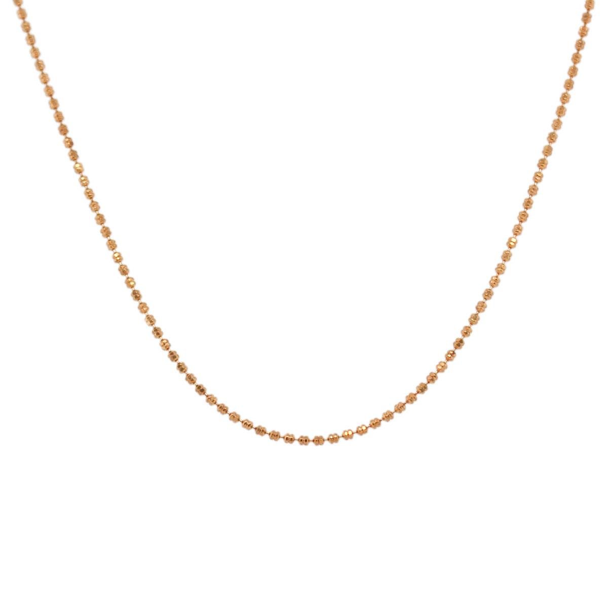 Gargantilha de Bolinhas Diamantadas Folheado a Ouro