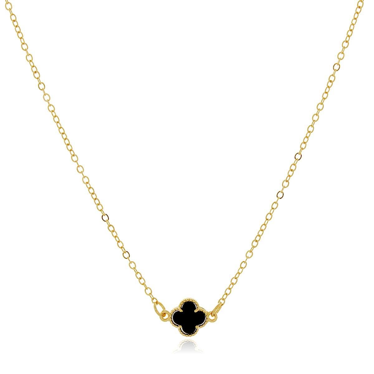 Choker Virgínia Trevo 40cm Banhado a Ouro