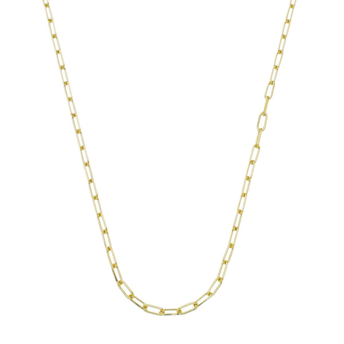 Corrente Cartie Diamantada 45cm Banhada a Ouro