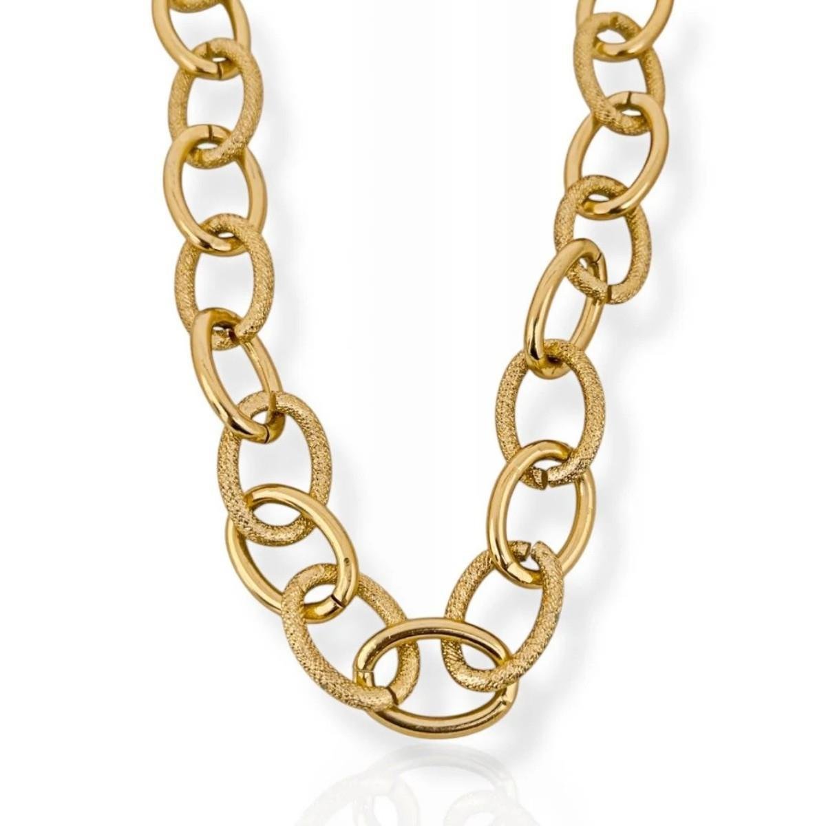 GARGANTILHA CHOKER EM ELOS BANHADA A OURO