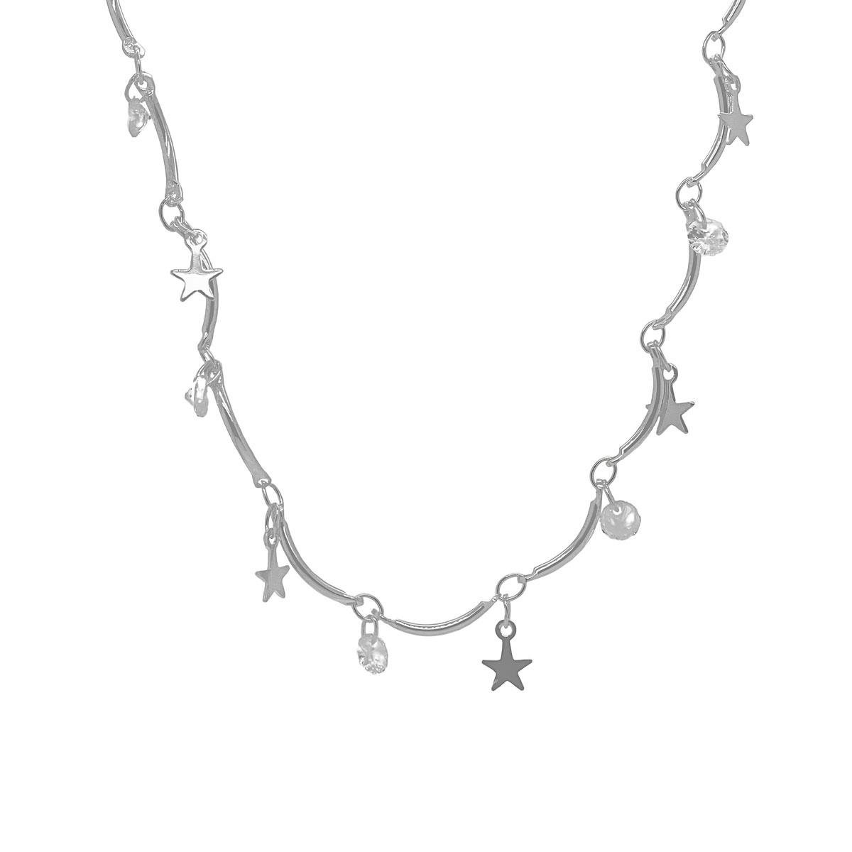 GARGANTILHA ESTRELINHA COM PEDRINHAS