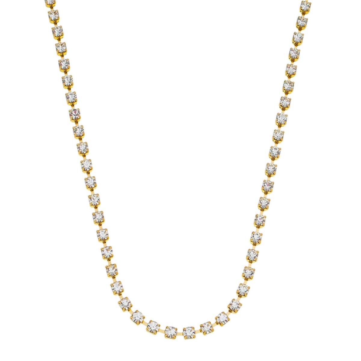 Choker Riviera 35cm Folheado a Ouro