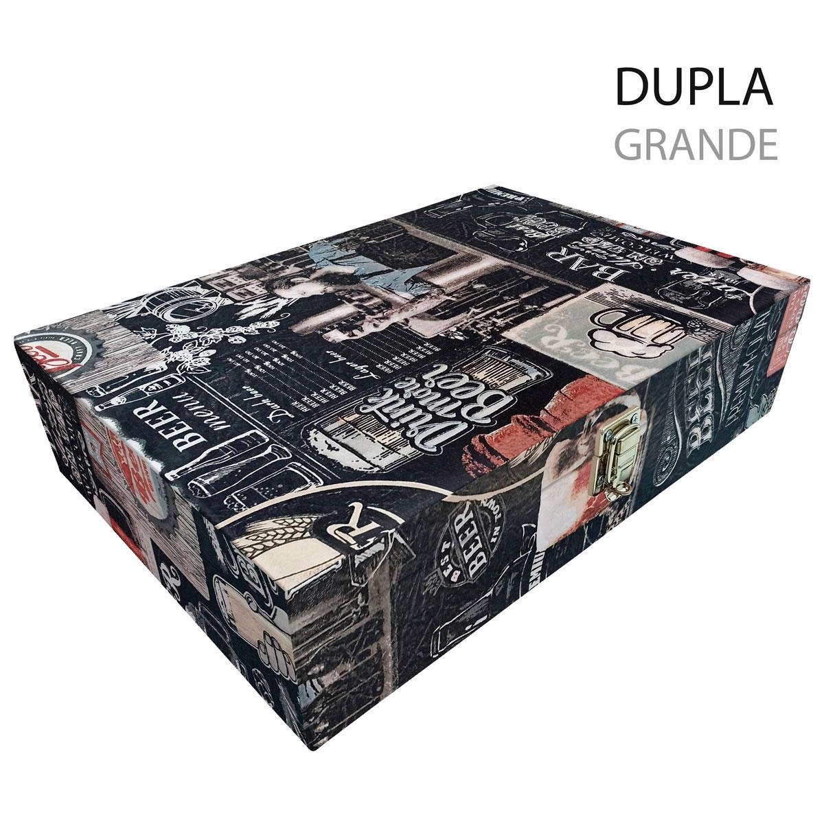Maleta Dupla Grande Cerveja Sem Alça e Com Espelho - Sob Encomenda